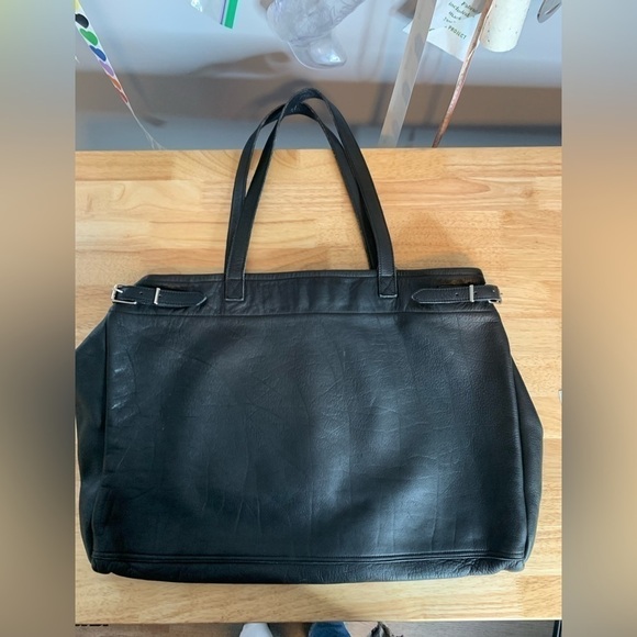 Vintage Black Leather Purse - Picture 9 of 13